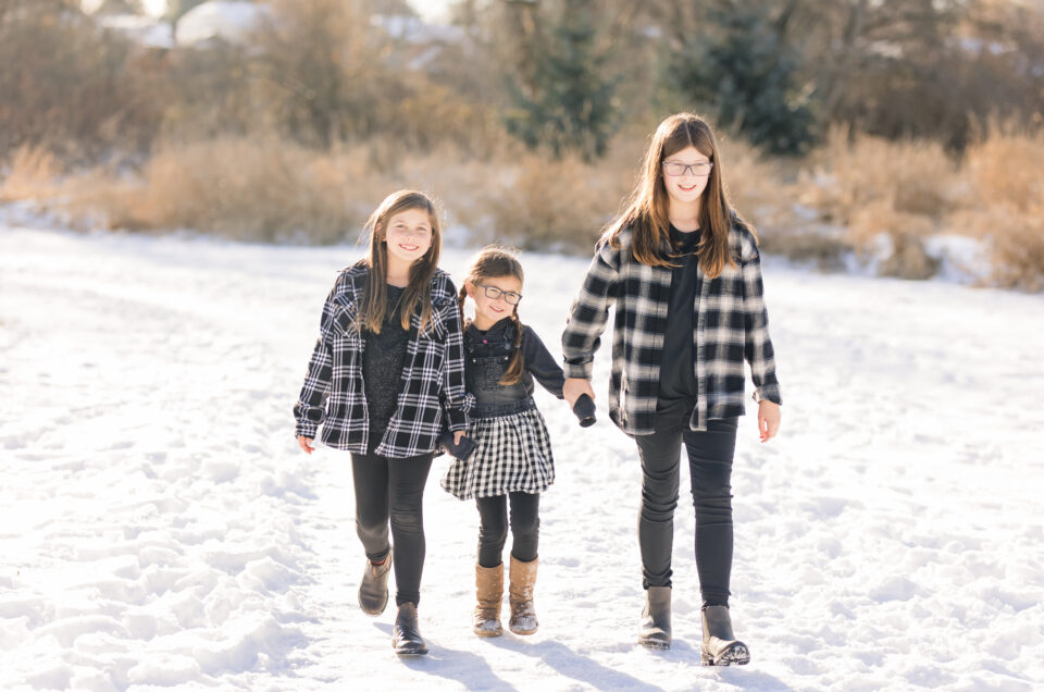 Snow Family Photos in Langley